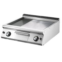 Gas-Grillplatte, Tischmodell, 1/3 gerill gallery