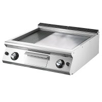 Gas-Grillplatte, Tischmodell, 1/3 gerill gallery