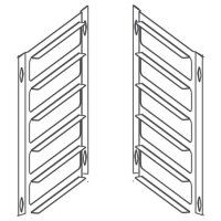 Umr&uuml;stkit von 6x GN 1/1 auf 5x 600x400 mm Backnorm