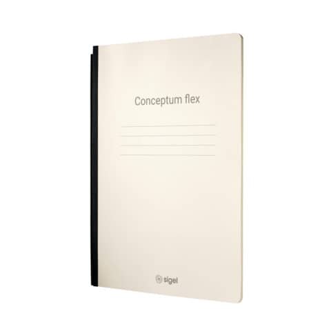 SIGEL Notizheft für Konferenzmappe Conceptum Flex DIN A4 kariert, creme 92 Seiten