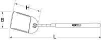 Teleskop-Inspektionsspiegel, 178-860mm, 57x63mm