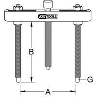Hydraulische Abziehvorrichtung für Trennmesser, 100-360mm