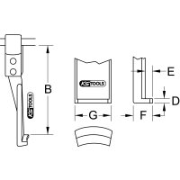 Abzieherhaken, extrem schlanke Ausführung, 200mm, D=3,6mm