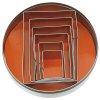AUSSTECHER-S. RECHTECK GLATT  INOX 6-TLG gallery