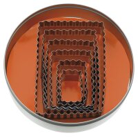 AUSSTECHER-S. RECHTECK GEZ.  INOX 6-TLG. gallery