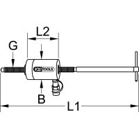 Hohlkolben-Hydraulik-Zylinder mit Spindel, 50 t