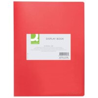 Sichtbuch - 40 H&uuml;llen, Einband PP, 450 mym, rot