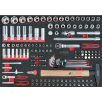 SCS 1/4"+1/2" Steckschlüssel-Satz, 163-tlg...