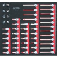 SCS 3/8" Steckschlüssel-Satz, 49-tlg in 2/3...