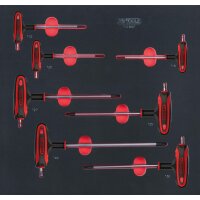 SCS ERGOTORQUEplus T-Griff-Torx-Stiftschlüssel-Satz, 7-tlg in 2/3 Systemeinlage