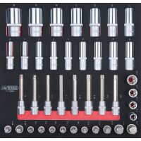 SCS 1/2" Steckschlüssel-Satz, 40-tlg in 2/3...