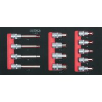 SCS 1/2" Bit-Stecknuss-Satz, 13-tlg in 1/3...