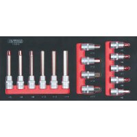 SCS 1/2 Bit-Stecknuss-Satz, 15-tlg in 1/3 Systemeinlage