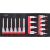 SCS 1/2 Bit-Stecknuss-Satz, 15-tlg in 1/3 Systemeinlage