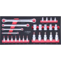 SCS Torx E-Profil-Werkzeug-Satz, 25-tlg in 1/3 Systemeinlage