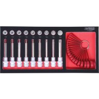 SCS Bit-Stecknuss-Satz, Torx, 19-tlg in 1/3 Systemeinlage