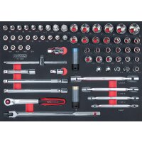 SCS CHROMEplus 1/2" Steckschlüssel-Satz, 66-tlg...