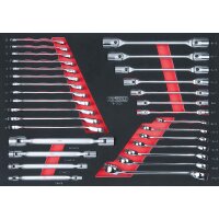 SCS CHROMEplus Schlüssel-Satz, 30-tlg in 1/1...