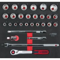 SCS CHROMEplus 1/2" Steckschlüssel-Satz, 29-tlg...