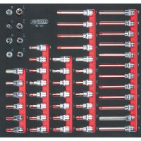 SCS CHROMEplus 3/8" Steckschlüssel-Satz, 52-tlg...