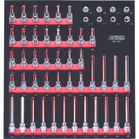 SCS CHROMEplus 3/8" Steckschlüssel-Satz, 52-tlg in 2/3 Systemeinlage