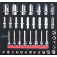 SCS CHROMEplus 1/2" Steckschlüssel-Satz, 40-tlg...