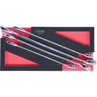 SCS CHROMEplus Ringmaulschlüssel-Satz, 4-tlg in 1/3 Systemeinlage