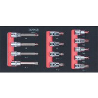 SCS CHROMEplus 1/2" Bit-Stecknuss-Satz, TB und XZN,...