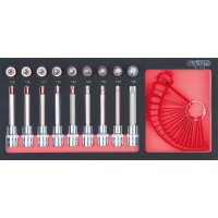 SCS CHROMEplus 1/2" Bit-Stecknuss-Satz, Torx, 19-tlg...