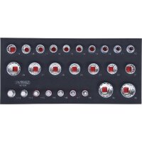 SCS CHROMEplus 1/2" Steckschlüssel-Satz, 26-tlg in 1/3 Systemeinlage