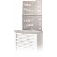Rückwandsystemtafel für Werkstattwagen, silber