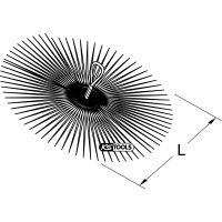 Stahl-Reinigungsbürste, rund, Ø 250mm