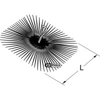 Stahl-Reinigungsbürste, viereckig, Ø 300x300mm