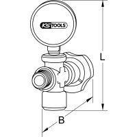 Zusatzmanometer, 12bar