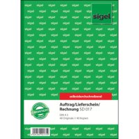 SIGEL Auftrag/Lieferscheine /Rechnungen Formularbuch...