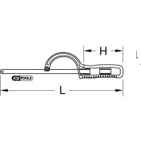 Metall-Einhandsägebogen, 300mm