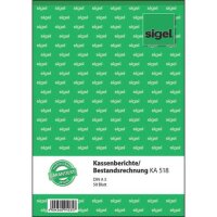 Kassenbericht mit Bestandsrechnung, A5, 50 Bl