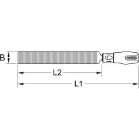Flachschaber, 250mm