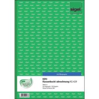 Kassenbuch EDV, A4, 2x50 Blatt, Steuerschiene