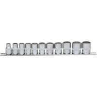 3/8" 12-kant-Stecknuss-Satz, 11-tlg