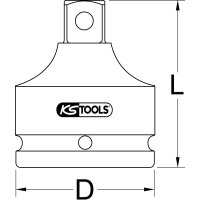1/2" Kraft-Bit-Stecknuss Innensechskant, kurz, 1/8"
