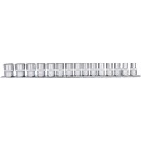 1/2" 12-kant-Stecknuss-Satz, 15-tlg, 10-24mm