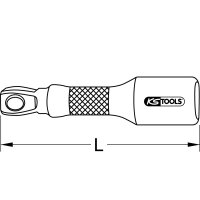 1/2" Kipp-Verlängerung, 180mm