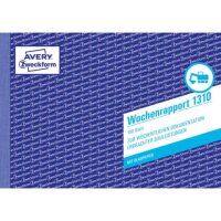 Wochenrapport mit Blaupapier, A5 quer, 100 Blatt AVERY...