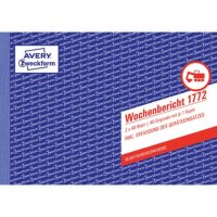 Wochenbericht selbstdurchschreibend, A5 quer,