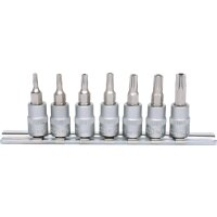 1/4" Bit-Stecknuss-Satz, 7-tlg, TB10-TB40 mit Stirnlochbohrung