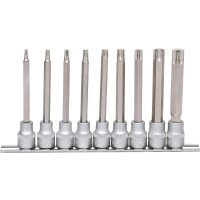 3/8" Bit-Stecknuss-Satz Torx, lang, 9-tlg, T20-T60