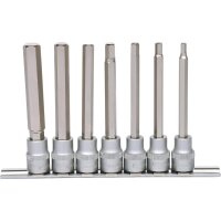 3/8" Bit-Stecknuss-Satz Innensechskant, lang, 7-tlg
