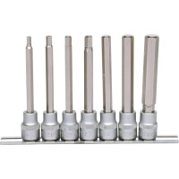3/8" Bit-Stecknuss-Satz Innensechskant, lang, 7-tlg