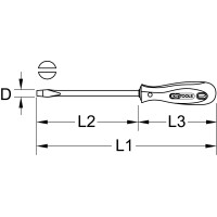 ERGOTORQUE Schlitz-Schraubendreher, 10mm